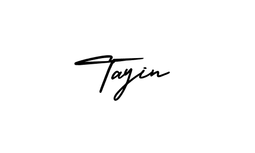 The best way (AmerikaSignatureDemo-Regular) to make a short signature is to pick only two or three words in your name. The name Tayin include a total of six letters. For converting this name. Tayin signature style 3 images and pictures png