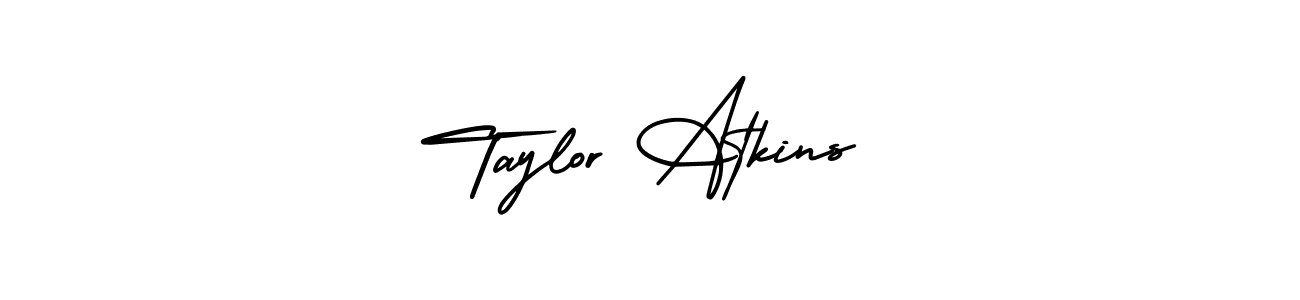 This is the best signature style for the Taylor Atkins name. Also you like these signature font (AmerikaSignatureDemo-Regular). Mix name signature. Taylor Atkins signature style 3 images and pictures png