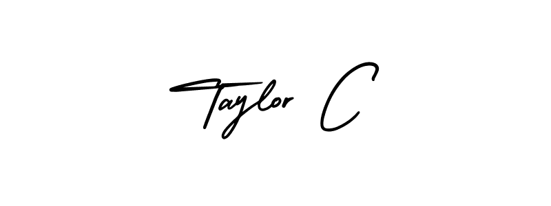 This is the best signature style for the Taylor C name. Also you like these signature font (AmerikaSignatureDemo-Regular). Mix name signature. Taylor C signature style 3 images and pictures png