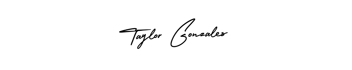 It looks lik you need a new signature style for name Taylor Gonzales. Design unique handwritten (AmerikaSignatureDemo-Regular) signature with our free signature maker in just a few clicks. Taylor Gonzales signature style 3 images and pictures png