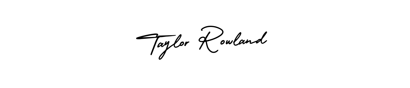 Taylor Rowland stylish signature style. Best Handwritten Sign (AmerikaSignatureDemo-Regular) for my name. Handwritten Signature Collection Ideas for my name Taylor Rowland. Taylor Rowland signature style 3 images and pictures png