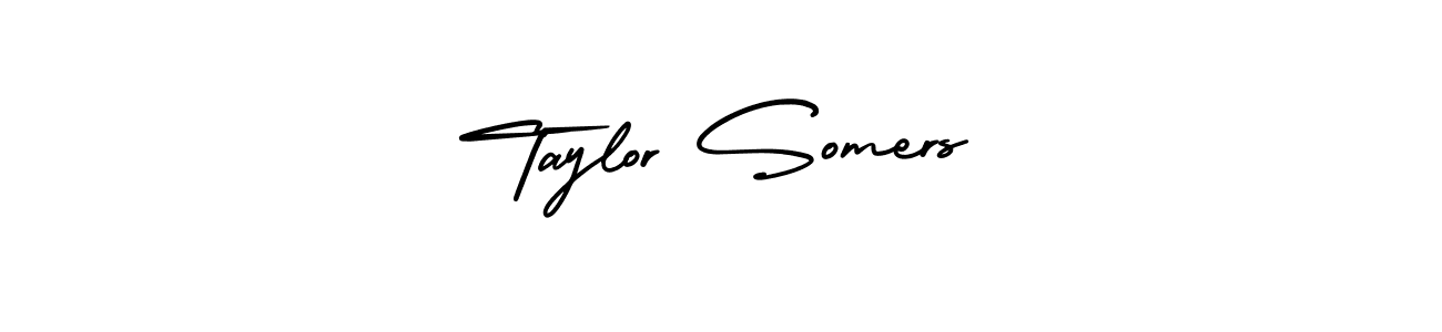 This is the best signature style for the Taylor Somers name. Also you like these signature font (AmerikaSignatureDemo-Regular). Mix name signature. Taylor Somers signature style 3 images and pictures png