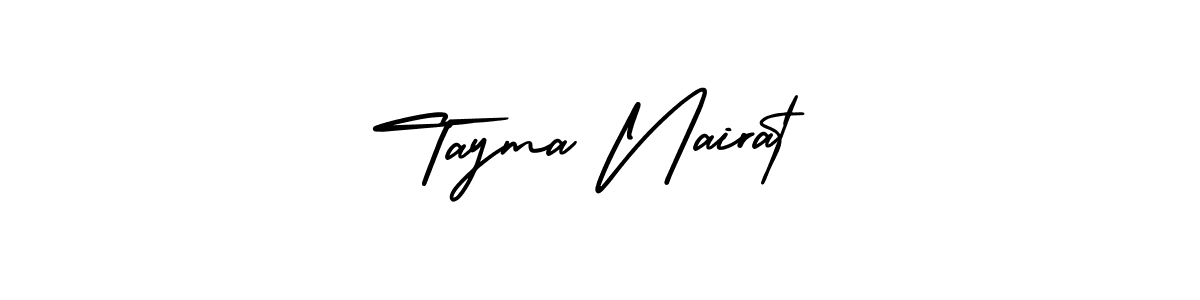How to Draw Tayma Nairat signature style? AmerikaSignatureDemo-Regular is a latest design signature styles for name Tayma Nairat. Tayma Nairat signature style 3 images and pictures png