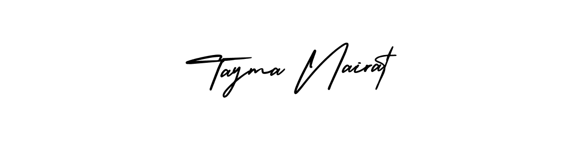 How to Draw Tayma Nairat signature style? AmerikaSignatureDemo-Regular is a latest design signature styles for name Tayma Nairat. Tayma Nairat signature style 3 images and pictures png