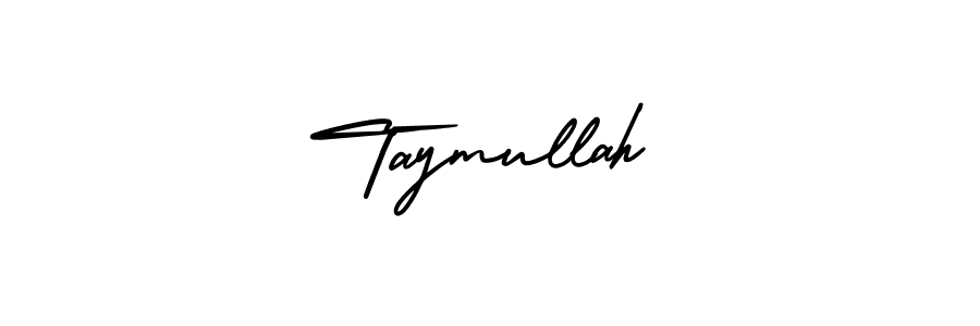 Use a signature maker to create a handwritten signature online. With this signature software, you can design (AmerikaSignatureDemo-Regular) your own signature for name Taymullah. Taymullah signature style 3 images and pictures png
