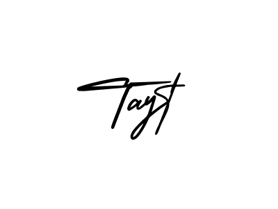 Use a signature maker to create a handwritten signature online. With this signature software, you can design (AmerikaSignatureDemo-Regular) your own signature for name Tayt. Tayt signature style 3 images and pictures png