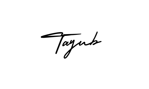 Design your own signature with our free online signature maker. With this signature software, you can create a handwritten (AmerikaSignatureDemo-Regular) signature for name Tayub. Tayub signature style 3 images and pictures png