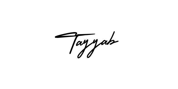 How to Draw Tayyab signature style? AmerikaSignatureDemo-Regular is a latest design signature styles for name Tayyab. Tayyab signature style 3 images and pictures png