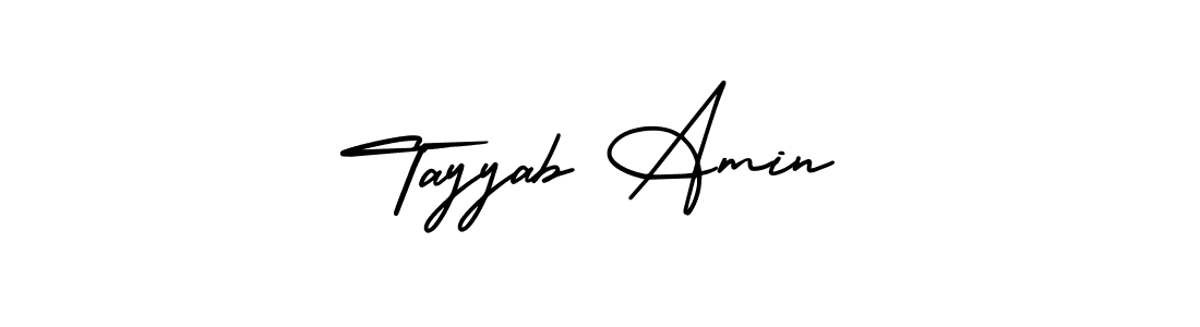 Tayyab Amin stylish signature style. Best Handwritten Sign (AmerikaSignatureDemo-Regular) for my name. Handwritten Signature Collection Ideas for my name Tayyab Amin. Tayyab Amin signature style 3 images and pictures png