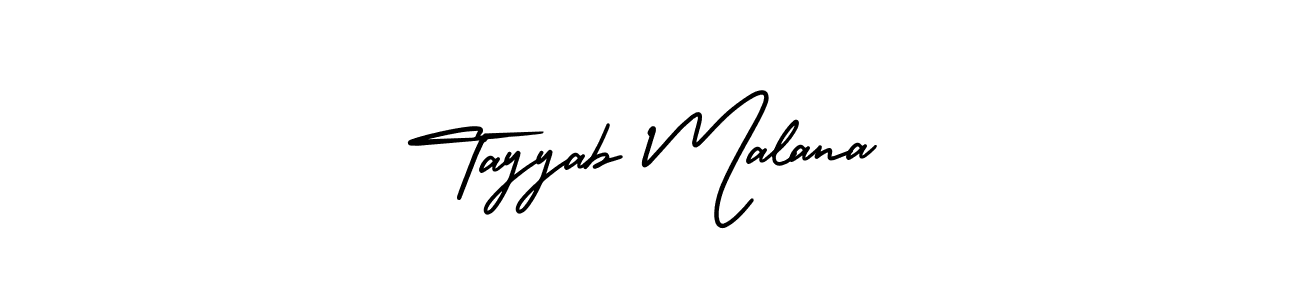 How to Draw Tayyab Malana signature style? AmerikaSignatureDemo-Regular is a latest design signature styles for name Tayyab Malana. Tayyab Malana signature style 3 images and pictures png