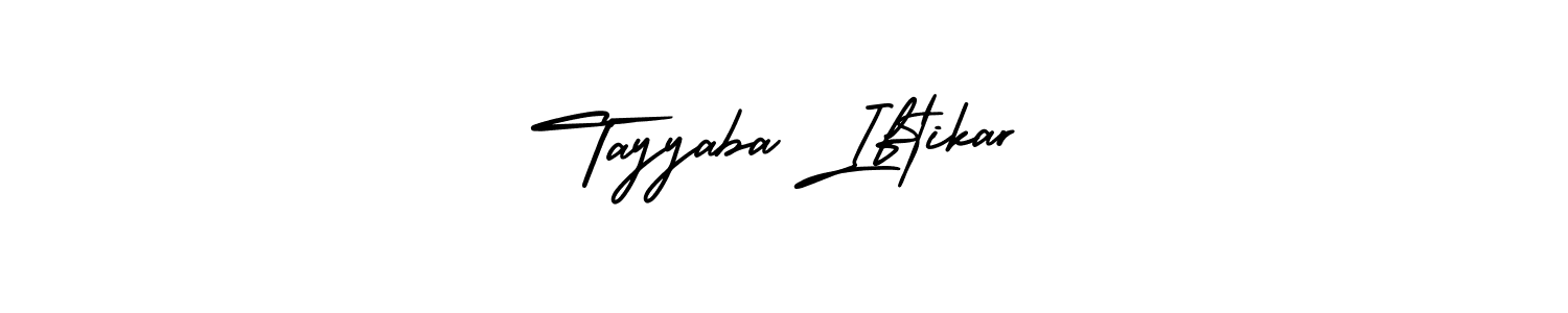 Design your own signature with our free online signature maker. With this signature software, you can create a handwritten (AmerikaSignatureDemo-Regular) signature for name Tayyaba Iftikar. Tayyaba Iftikar signature style 3 images and pictures png