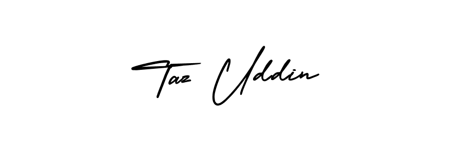 It looks lik you need a new signature style for name Taz Uddin. Design unique handwritten (AmerikaSignatureDemo-Regular) signature with our free signature maker in just a few clicks. Taz Uddin signature style 3 images and pictures png