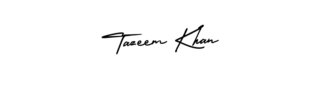 Also we have Tazeem Khan name is the best signature style. Create professional handwritten signature collection using AmerikaSignatureDemo-Regular autograph style. Tazeem Khan signature style 3 images and pictures png