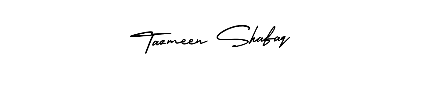 Design your own signature with our free online signature maker. With this signature software, you can create a handwritten (AmerikaSignatureDemo-Regular) signature for name Tazmeen Shafaq. Tazmeen Shafaq signature style 3 images and pictures png