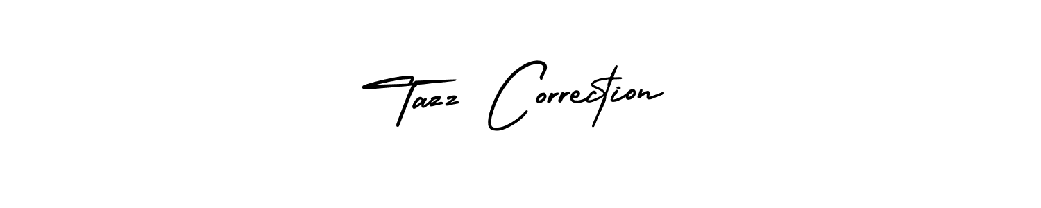 Design your own signature with our free online signature maker. With this signature software, you can create a handwritten (AmerikaSignatureDemo-Regular) signature for name Tazz Correction. Tazz Correction signature style 3 images and pictures png