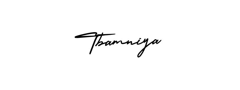 if you are searching for the best signature style for your name Tbamniya. so please give up your signature search. here we have designed multiple signature styles  using AmerikaSignatureDemo-Regular. Tbamniya signature style 3 images and pictures png