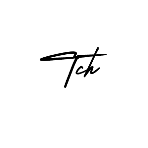 Use a signature maker to create a handwritten signature online. With this signature software, you can design (AmerikaSignatureDemo-Regular) your own signature for name Tch. Tch signature style 3 images and pictures png