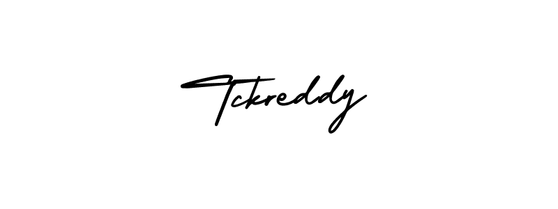 Tckreddy stylish signature style. Best Handwritten Sign (AmerikaSignatureDemo-Regular) for my name. Handwritten Signature Collection Ideas for my name Tckreddy. Tckreddy signature style 3 images and pictures png