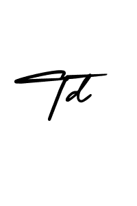 Design your own signature with our free online signature maker. With this signature software, you can create a handwritten (AmerikaSignatureDemo-Regular) signature for name Td. Td signature style 3 images and pictures png