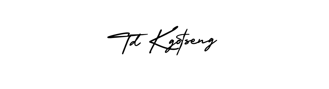 Similarly AmerikaSignatureDemo-Regular is the best handwritten signature design. Signature creator online .You can use it as an online autograph creator for name Td Kgotseng. Td Kgotseng signature style 3 images and pictures png