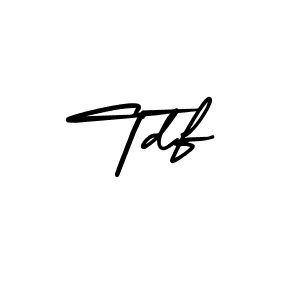 The best way (AmerikaSignatureDemo-Regular) to make a short signature is to pick only two or three words in your name. The name Tdf include a total of six letters. For converting this name. Tdf signature style 3 images and pictures png