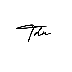 You should practise on your own different ways (AmerikaSignatureDemo-Regular) to write your name (Tdn) in signature. don't let someone else do it for you. Tdn signature style 3 images and pictures png