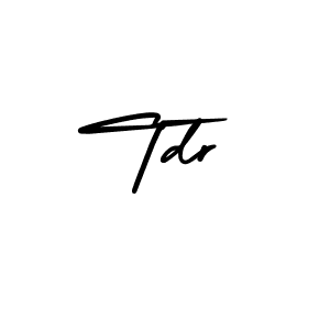 Make a beautiful signature design for name Tdr. With this signature (AmerikaSignatureDemo-Regular) style, you can create a handwritten signature for free. Tdr signature style 3 images and pictures png