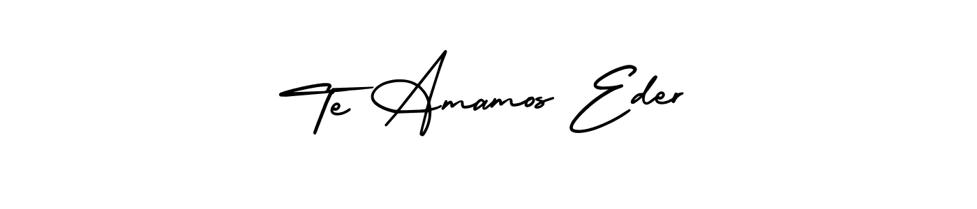 It looks lik you need a new signature style for name Te Amamos Eder. Design unique handwritten (AmerikaSignatureDemo-Regular) signature with our free signature maker in just a few clicks. Te Amamos Eder signature style 3 images and pictures png