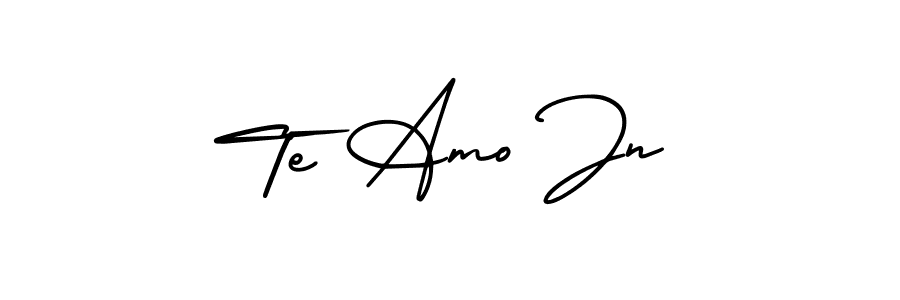 It looks lik you need a new signature style for name Te Amo Jn. Design unique handwritten (AmerikaSignatureDemo-Regular) signature with our free signature maker in just a few clicks. Te Amo Jn signature style 3 images and pictures png