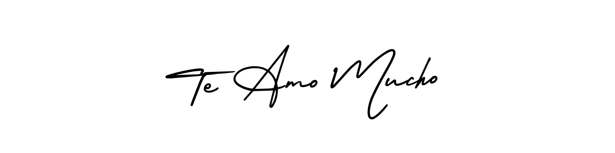 Also we have Te Amo Mucho name is the best signature style. Create professional handwritten signature collection using AmerikaSignatureDemo-Regular autograph style. Te Amo Mucho signature style 3 images and pictures png