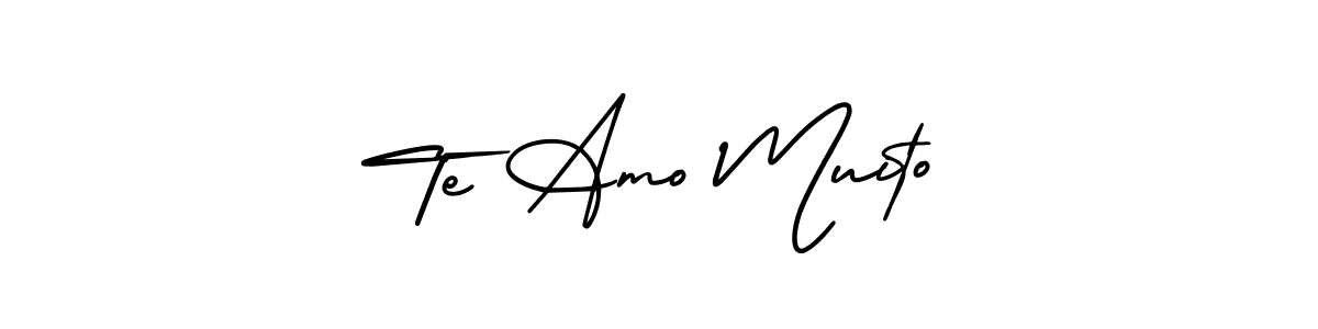 How to make Te Amo Muito name signature. Use AmerikaSignatureDemo-Regular style for creating short signs online. This is the latest handwritten sign. Te Amo Muito signature style 3 images and pictures png