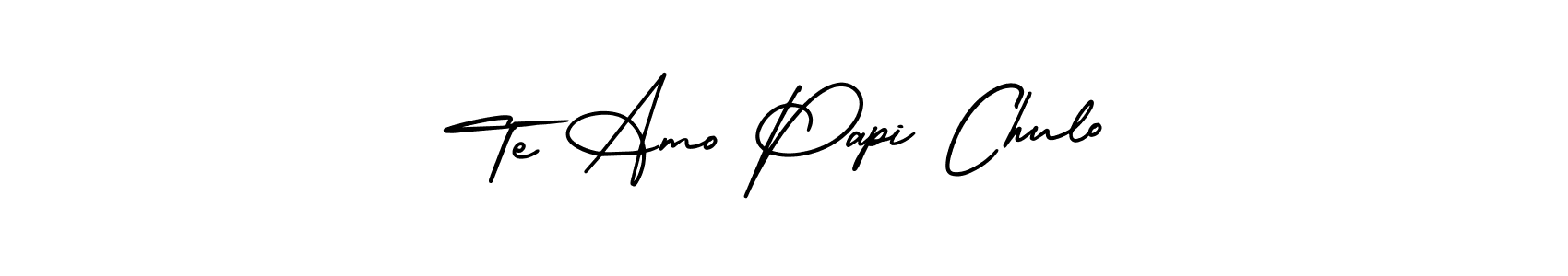 How to make Te Amo Papi Chulo name signature. Use AmerikaSignatureDemo-Regular style for creating short signs online. This is the latest handwritten sign. Te Amo Papi Chulo signature style 3 images and pictures png