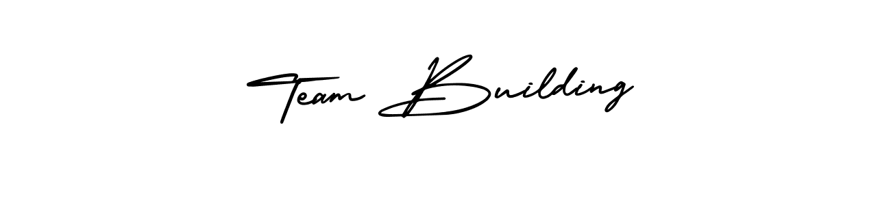Create a beautiful signature design for name Team Building. With this signature (AmerikaSignatureDemo-Regular) fonts, you can make a handwritten signature for free. Team Building signature style 3 images and pictures png