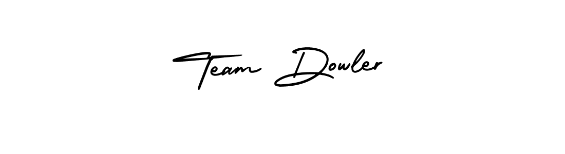 It looks lik you need a new signature style for name Team Dowler. Design unique handwritten (AmerikaSignatureDemo-Regular) signature with our free signature maker in just a few clicks. Team Dowler signature style 3 images and pictures png