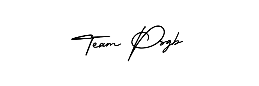 How to make Team Psgb signature? AmerikaSignatureDemo-Regular is a professional autograph style. Create handwritten signature for Team Psgb name. Team Psgb signature style 3 images and pictures png