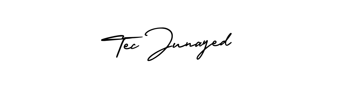 You can use this online signature creator to create a handwritten signature for the name Tec Junayed. This is the best online autograph maker. Tec Junayed signature style 3 images and pictures png