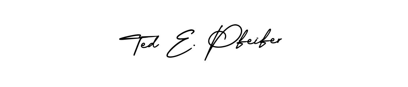Make a short Ted E. Pfeifer signature style. Manage your documents anywhere anytime using AmerikaSignatureDemo-Regular. Create and add eSignatures, submit forms, share and send files easily. Ted E. Pfeifer signature style 3 images and pictures png