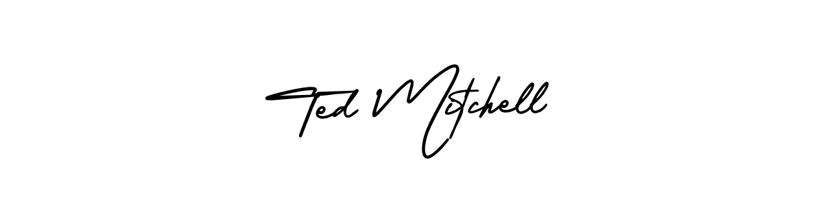 How to make Ted Mitchell name signature. Use AmerikaSignatureDemo-Regular style for creating short signs online. This is the latest handwritten sign. Ted Mitchell signature style 3 images and pictures png