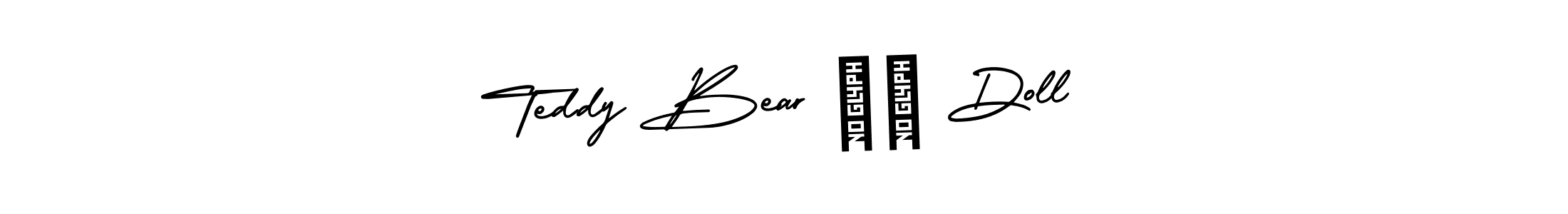 AmerikaSignatureDemo-Regular is a professional signature style that is perfect for those who want to add a touch of class to their signature. It is also a great choice for those who want to make their signature more unique. Get Teddy Bear ❤️ Doll name to fancy signature for free. Teddy Bear ❤️ Doll signature style 3 images and pictures png