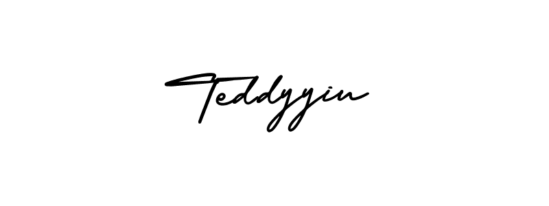 Create a beautiful signature design for name Teddyyiu. With this signature (AmerikaSignatureDemo-Regular) fonts, you can make a handwritten signature for free. Teddyyiu signature style 3 images and pictures png