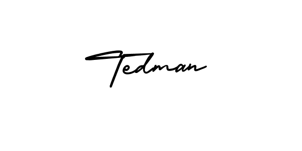 Make a beautiful signature design for name Tedman. With this signature (AmerikaSignatureDemo-Regular) style, you can create a handwritten signature for free. Tedman signature style 3 images and pictures png