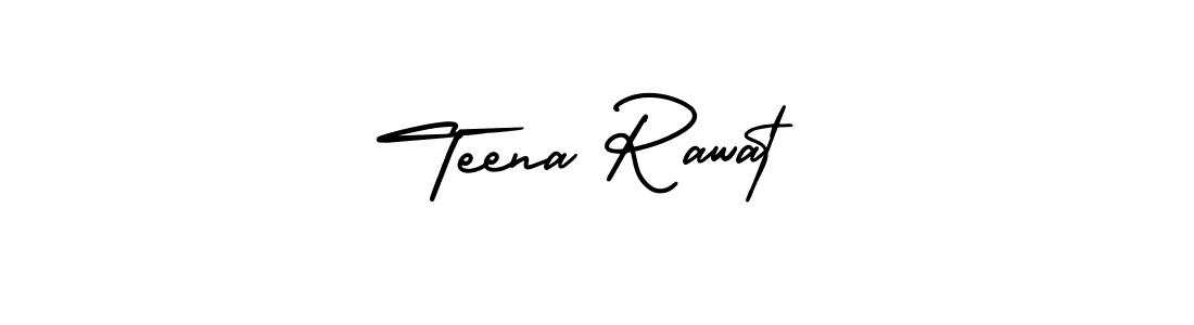 How to make Teena Rawat signature? AmerikaSignatureDemo-Regular is a professional autograph style. Create handwritten signature for Teena Rawat name. Teena Rawat signature style 3 images and pictures png