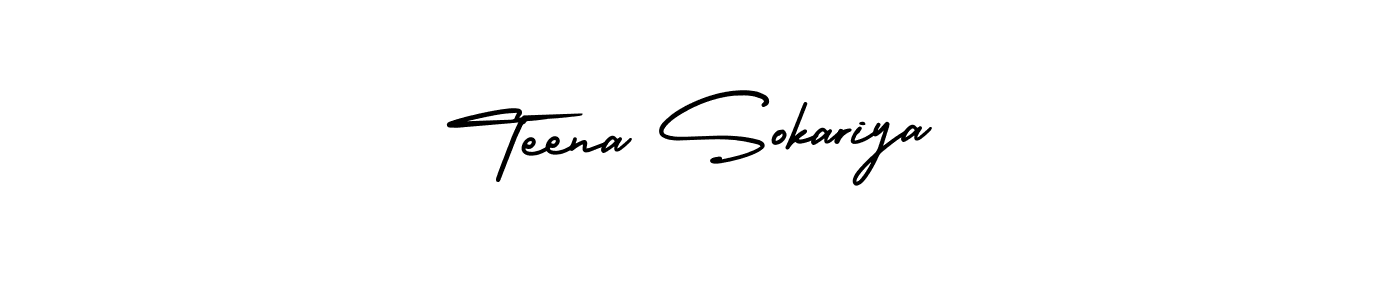 AmerikaSignatureDemo-Regular is a professional signature style that is perfect for those who want to add a touch of class to their signature. It is also a great choice for those who want to make their signature more unique. Get Teena Sokariya name to fancy signature for free. Teena Sokariya signature style 3 images and pictures png