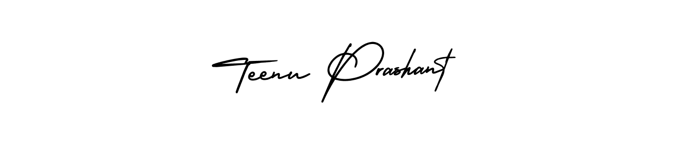 How to Draw Teenu Prashant signature style? AmerikaSignatureDemo-Regular is a latest design signature styles for name Teenu Prashant. Teenu Prashant signature style 3 images and pictures png