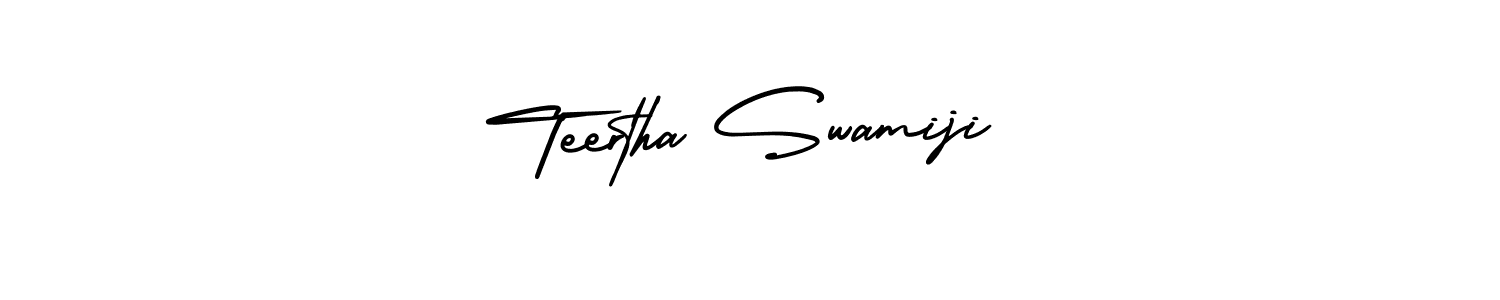 How to make Teertha Swamiji signature? AmerikaSignatureDemo-Regular is a professional autograph style. Create handwritten signature for Teertha Swamiji name. Teertha Swamiji signature style 3 images and pictures png