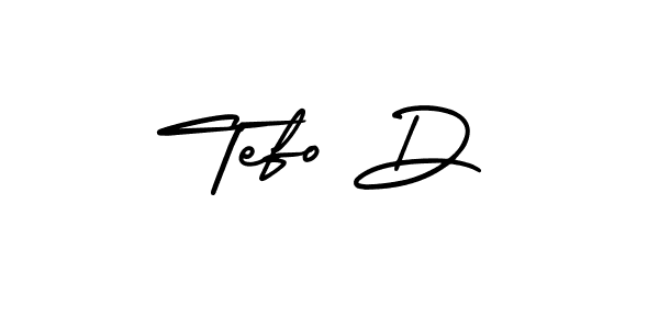 AmerikaSignatureDemo-Regular is a professional signature style that is perfect for those who want to add a touch of class to their signature. It is also a great choice for those who want to make their signature more unique. Get Tefo D name to fancy signature for free. Tefo D signature style 3 images and pictures png