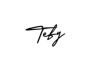 How to Draw Tefy signature style? AmerikaSignatureDemo-Regular is a latest design signature styles for name Tefy. Tefy signature style 3 images and pictures png