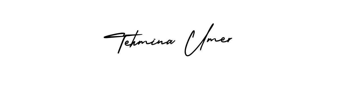 Use a signature maker to create a handwritten signature online. With this signature software, you can design (AmerikaSignatureDemo-Regular) your own signature for name Tehmina Umer. Tehmina Umer signature style 3 images and pictures png
