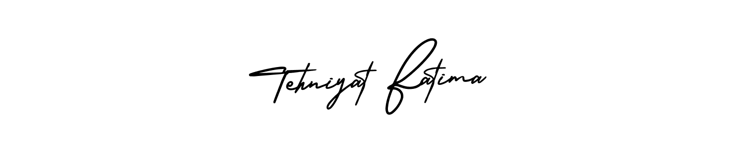 Create a beautiful signature design for name Tehniyat Fatima. With this signature (AmerikaSignatureDemo-Regular) fonts, you can make a handwritten signature for free. Tehniyat Fatima signature style 3 images and pictures png