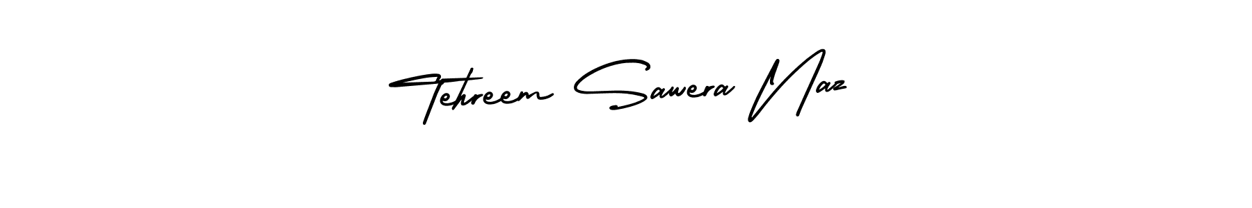 Tehreem Sawera Naz stylish signature style. Best Handwritten Sign (AmerikaSignatureDemo-Regular) for my name. Handwritten Signature Collection Ideas for my name Tehreem Sawera Naz. Tehreem Sawera Naz signature style 3 images and pictures png